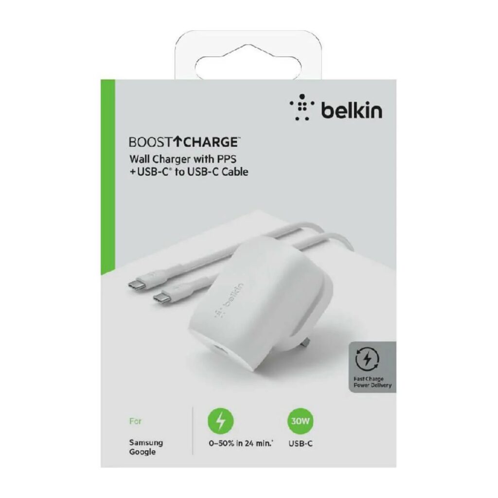 شاحن Belkin Boost Charge USB-C PD 3.0 PPS